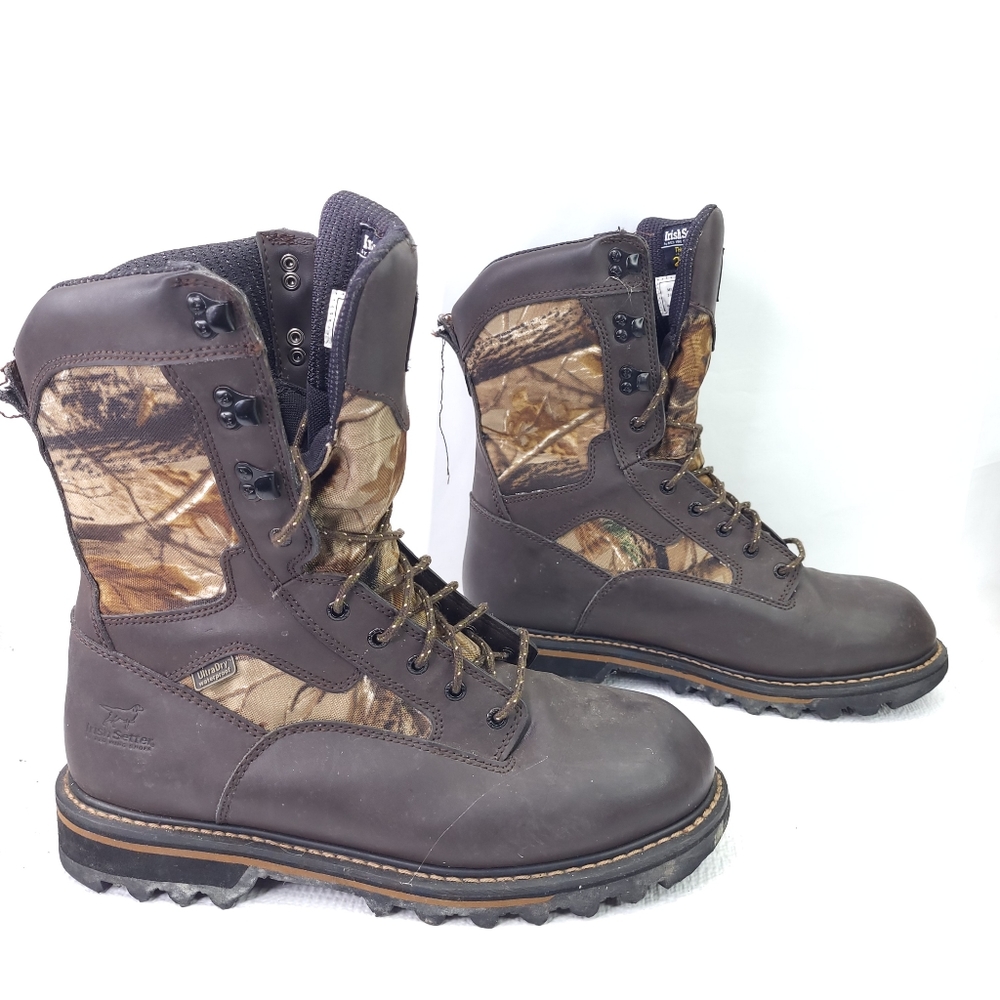 Red Wing Irish Setter Insulated 200g Boots Camo Huting Waterproof Shoes Size 12